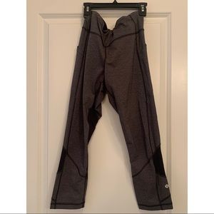 Gray and Black Lululemon leggings